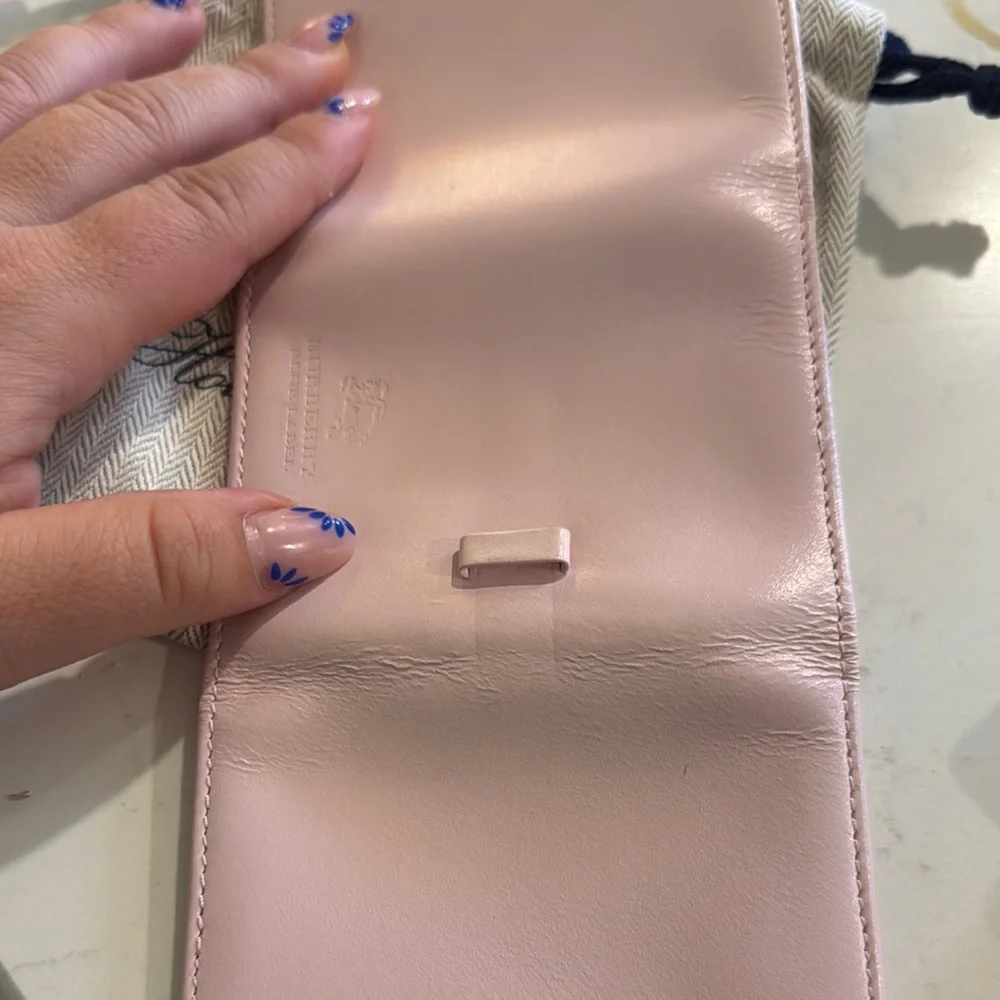 Burberry Blush Pink Leather Card Holder - Picture 4 of 4